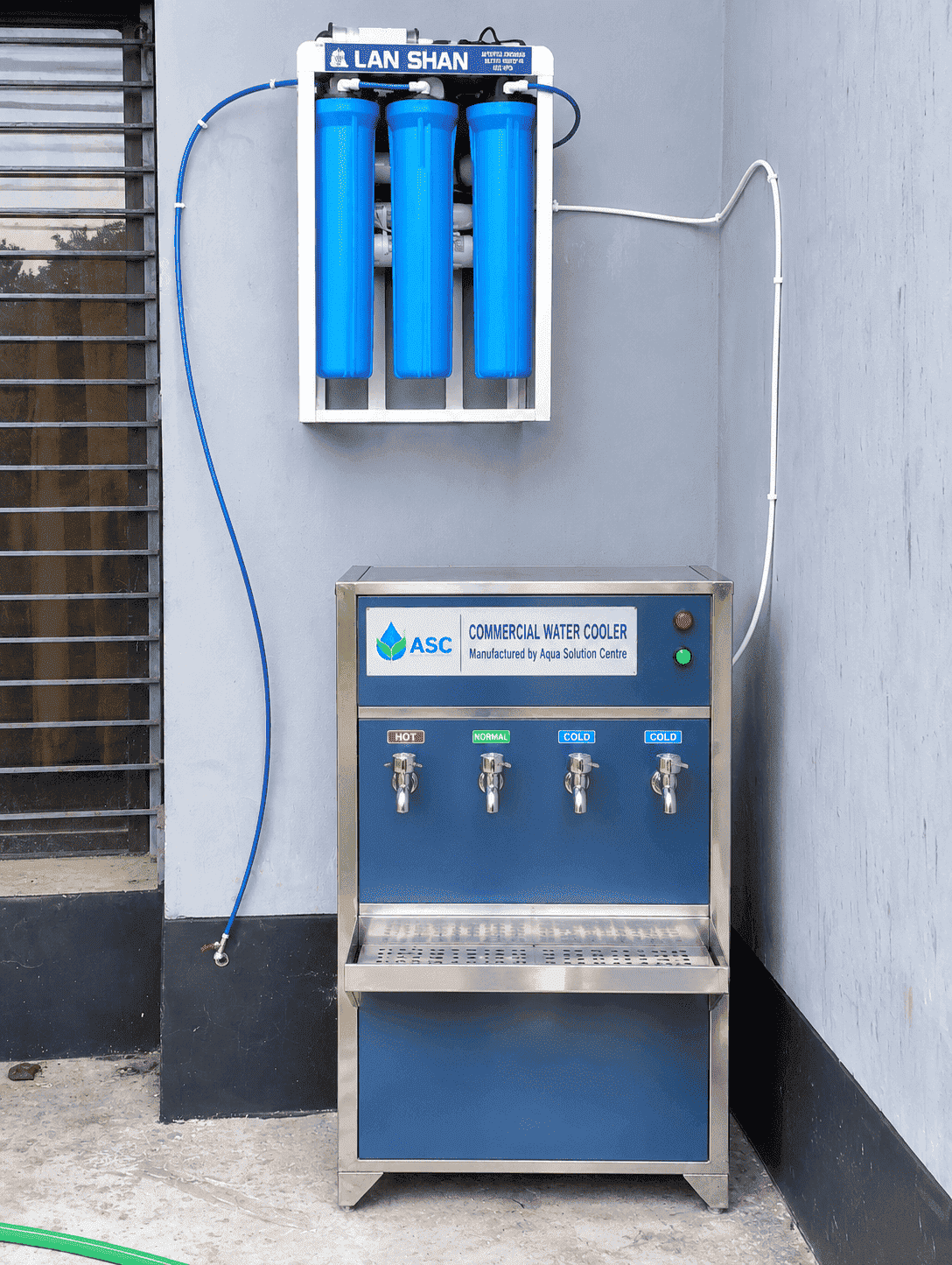বাস্তব স্থানে স্থাপিত ASC Commercial Water Cooler